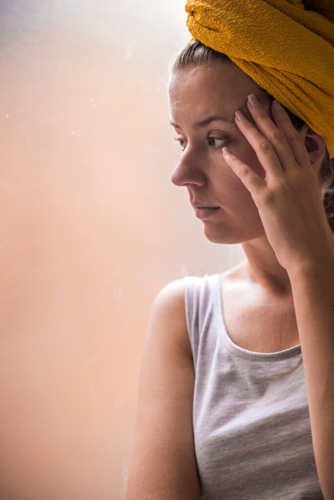 face getting dark day by day