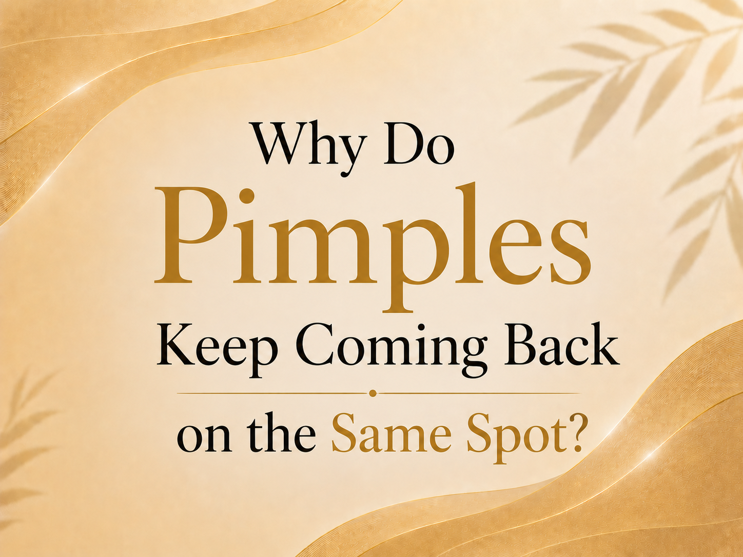 Woman touching a recurring pimple on her cheek, highlighting why pimples keep coming back on the same spot and the need for expert acne treatment.